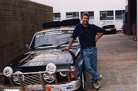 Dad and his Rally Car